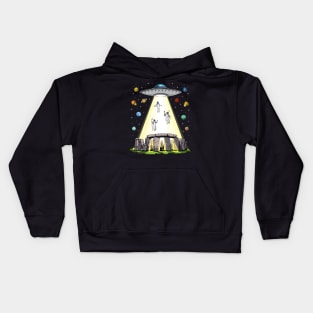 Stonehenge Alien Abduction Kids Hoodie